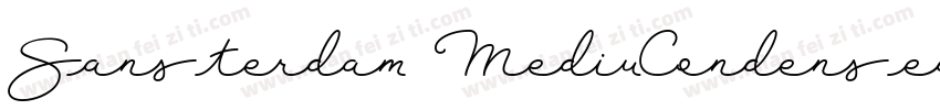 Sansterdam MediuCondensed字体转换